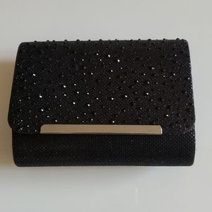 NWT BLACK EVENING CLUTCH